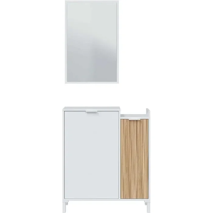 Mobile da ingresso con ante e specchio – Ethna - immagine 3