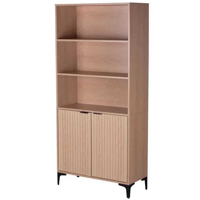 Mobile moderno con 2 ante e ripiani in melamina legno – Lignum Vendita online