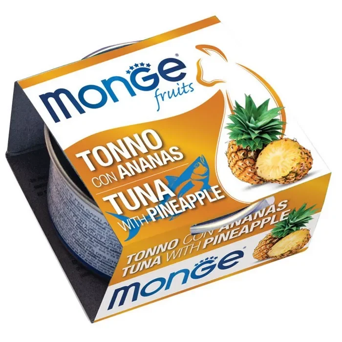 Monge Fruits Gatto Pezzetti di Tonno con Ananas – Adult 80g - immagine 3