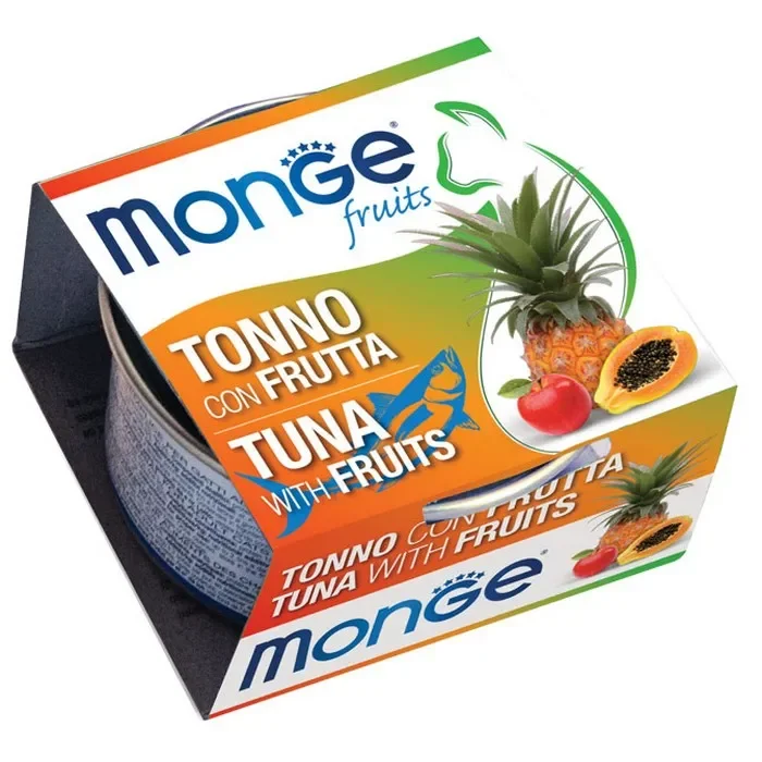 Monge Fruits Gatto Pezzetti di Tonno con Frutta – Adult 80g