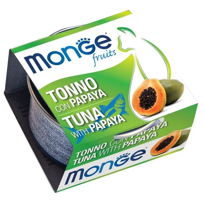 Monge Fruits Gatto Pezzetti di Tonno con Papaya – Adult 80g