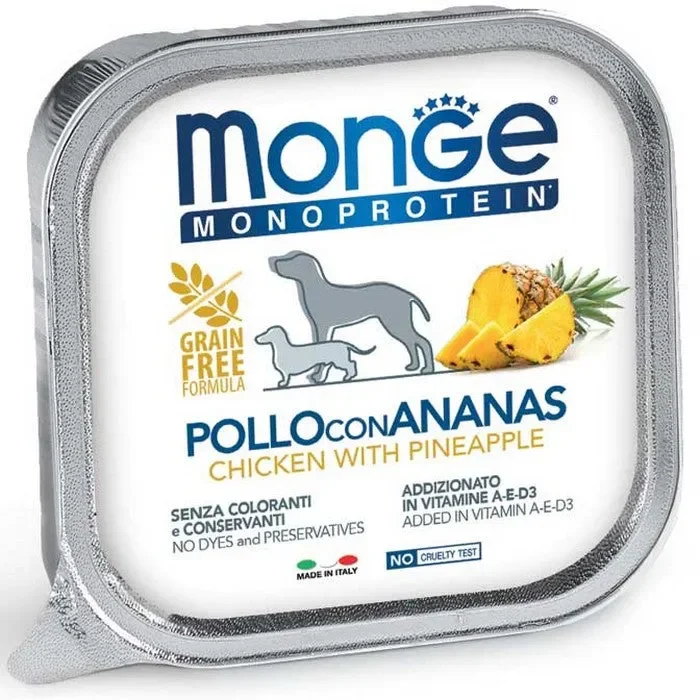 Monge Monoprotein Paté Pollo con Ananas 150g