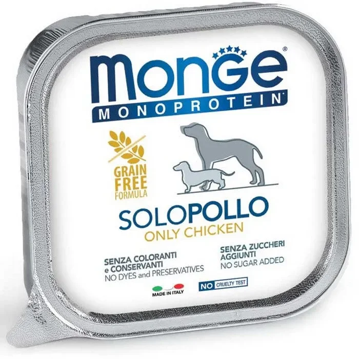 Monge Monoprotein Paté Solo Pollo 150g