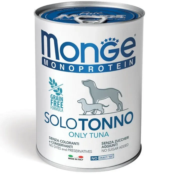 Monge Monoprotein Paté Solo Tonno 400g