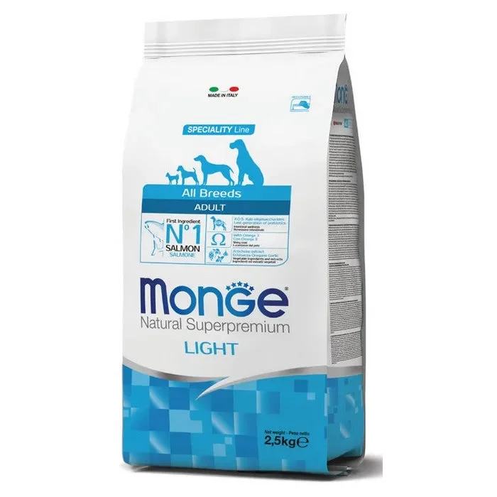 Monge Natural Superpremium All Breeds Adult Light Salmone con Riso