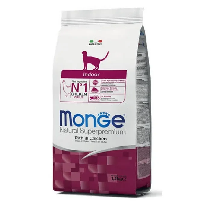 Monge Natural Superpremium Gatto Indoor Ricco in Pollo