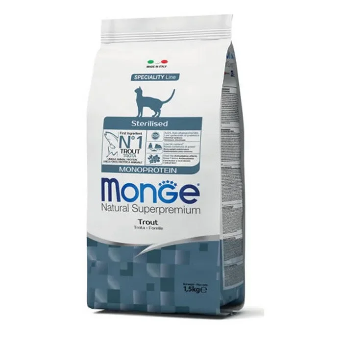 Monge Natural Superpremium Gatto Sterilised Monoprotein – Trota