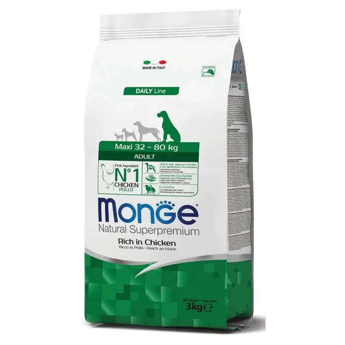 Monge Natural Superpremium Maxi Adult Ricco di Pollo