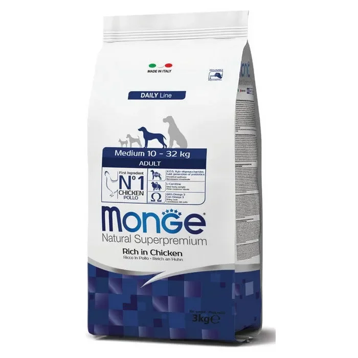 Monge Natural Superpremium Medium Adult Ricco in Pollo