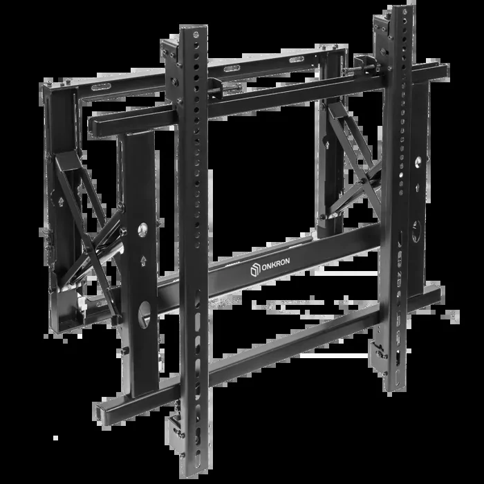 Montaggio a parete Push Up con molla a gas da 50″-70″ e carico massimo di 50 kg, nero PRO7G