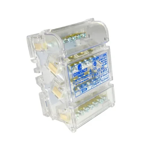 Morsettiera Modulare Tetrapolare Contact 4P 100A 7 fori per barra CM1054 | contact | cm1054