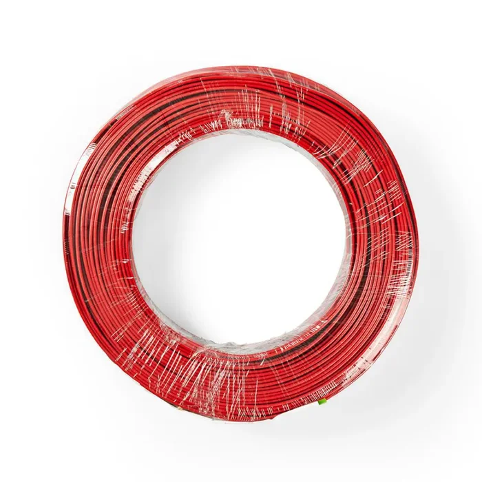 mt 100 Nedis Cavo per Altoparlante piattina rosso nera | 2x 0.75 mm² | CCA | PVC - immagine 3