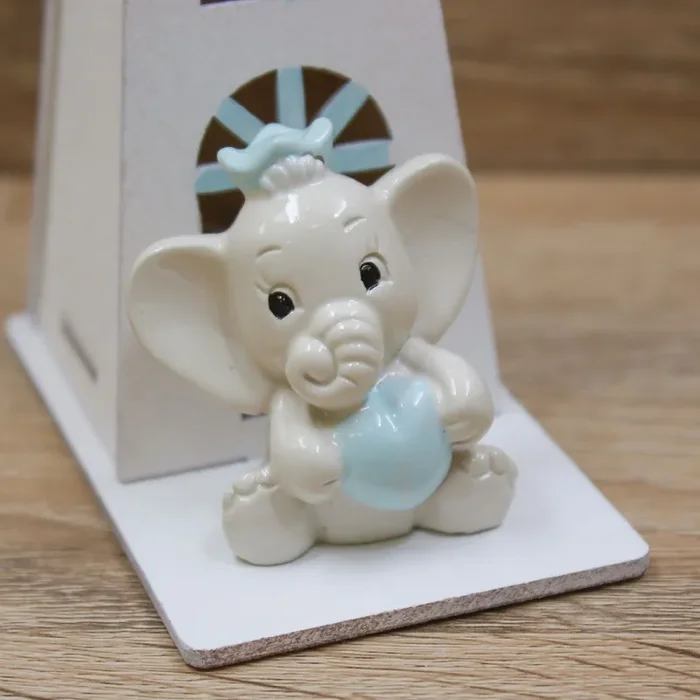 Mulino Led con Elefante Celeste - immagine 2