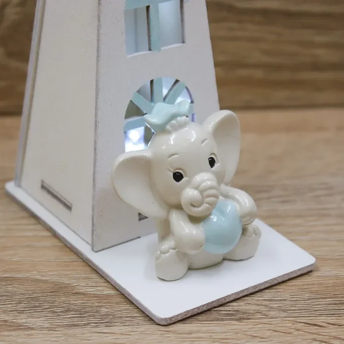 Mulino Led con Elefante Celeste - immagine 3