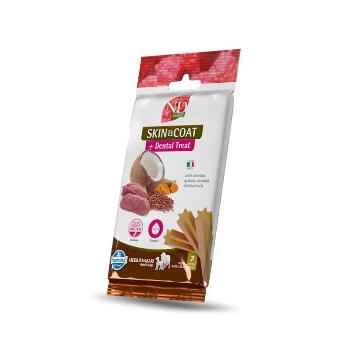 N&D Quinoa Dog Dental Treat Venison Adult Medium maxi 100g