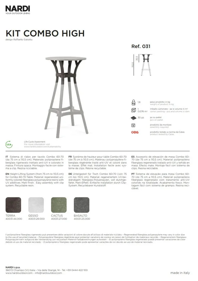 Nardi Kit Combo High Cactus - immagine 3