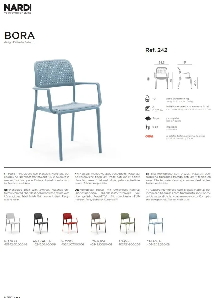 Nardi Sedia Bora Agave - immagine 3