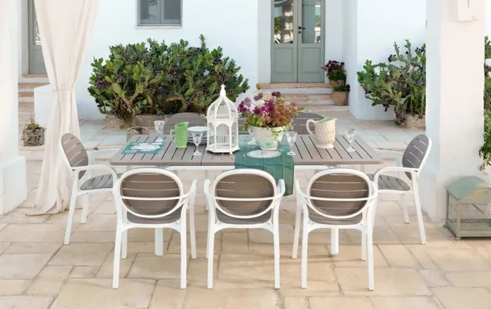 Nardi Tavolo Alloro 140 Extensible 140 / 210 x 100 Cm H 73 Cm Antracite - immagine 3