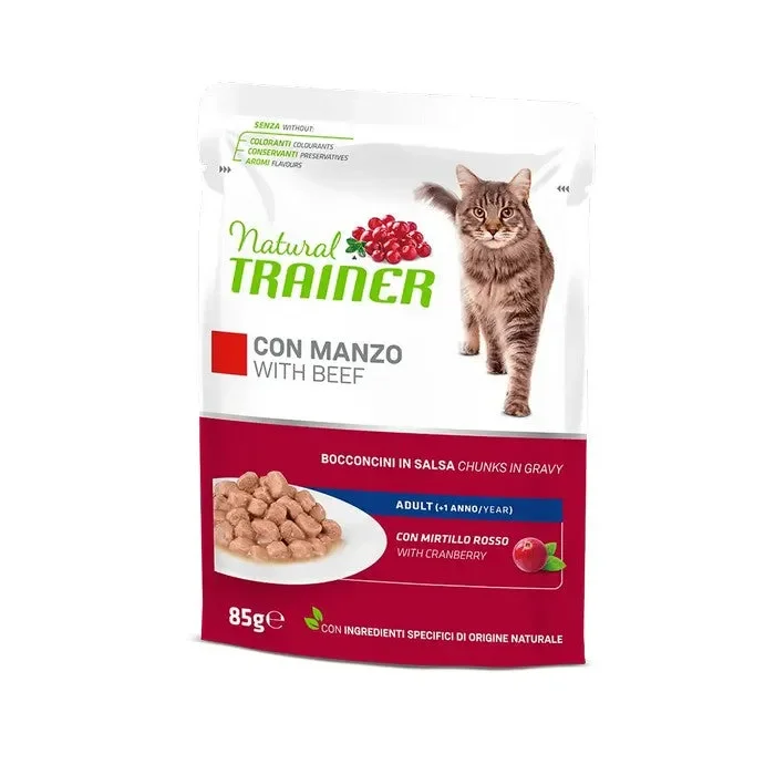 Natural Trainer Cat Adult con Manzo 85g