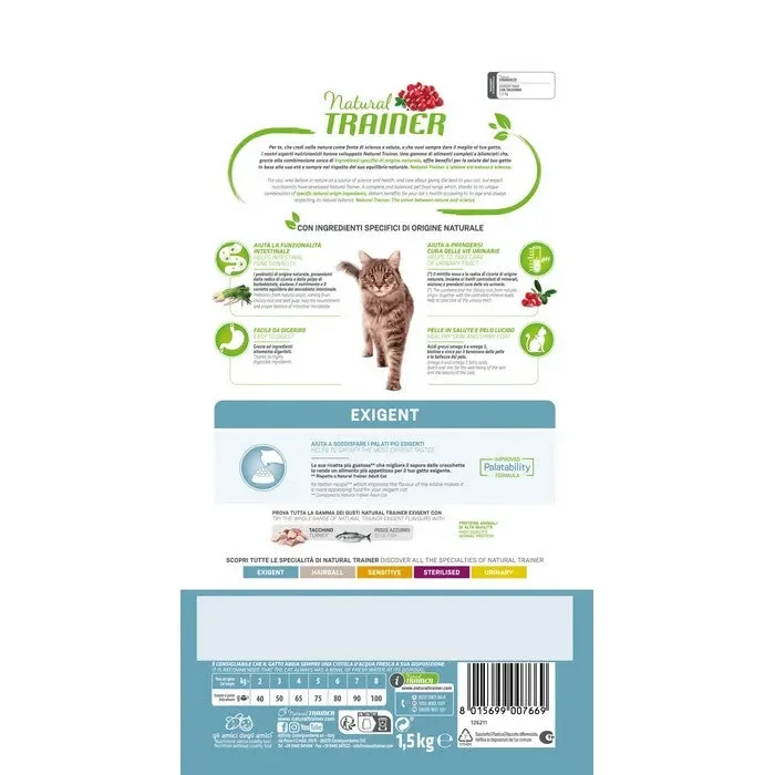 Natural Trainer Cat Adult Exigent con Tacchino Vendita online - immagine 2