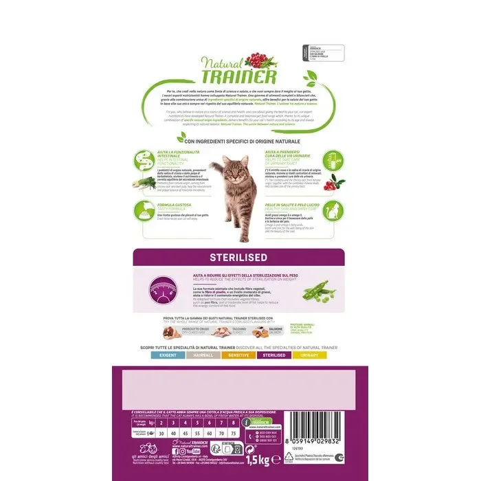 Natural Trainer Cat Adult Sterilised con Salmone Vendita calda online - immagine 2