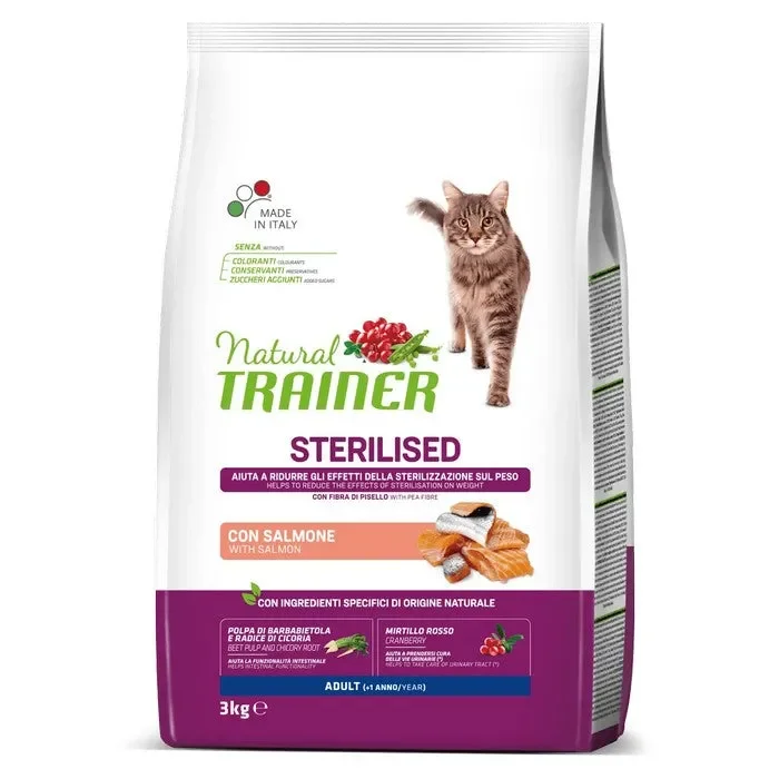 Natural Trainer Cat Adult Sterilised con Salmone Vendita calda online - immagine 3