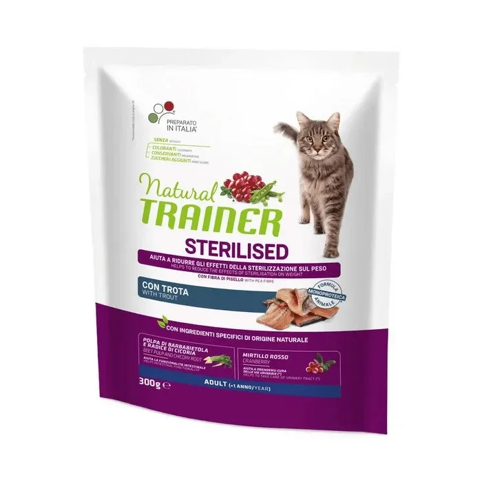 Natural Trainer Cat Adult Sterilised con Trota