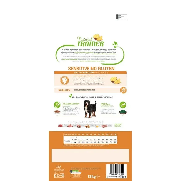 Natural Trainer Sensitive No Gluten Medium Maxi Adult con Maiale - immagine 2