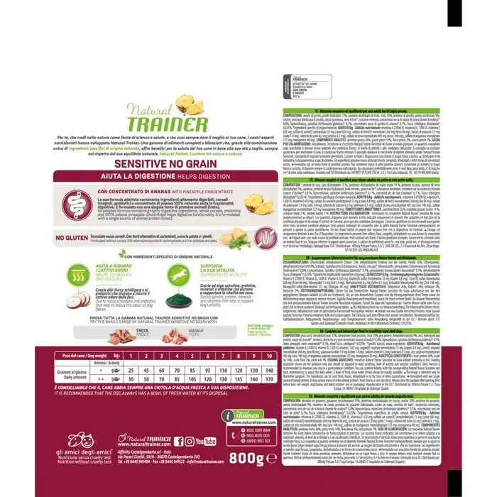Natural Trainer Sensitive No Grain Small&Toy Adult con Trota Moda - immagine 2