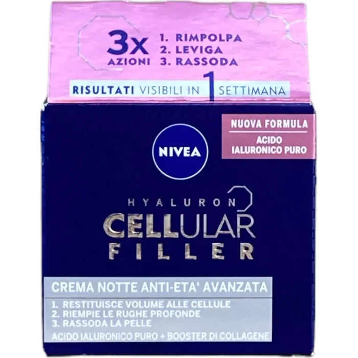 Nivea visage hyaluron cellular filler crema notte antietà 50 ml