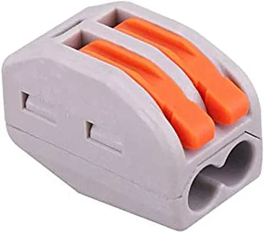 novità nr 10 morsetti a leva fast apri e chiudi 2 vie per cavi da 0,75 a 2,5 mm