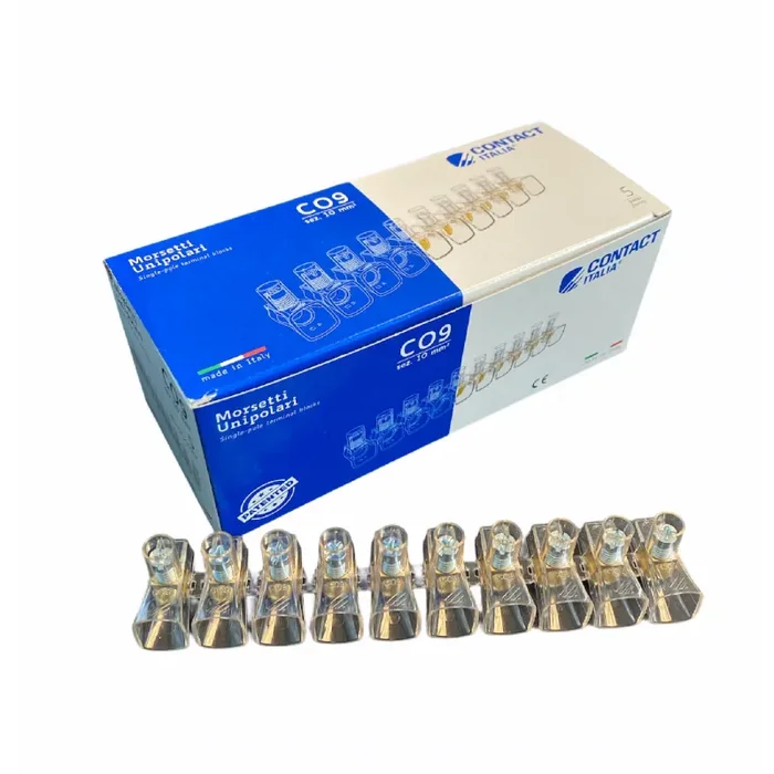nr 10 Morsetti elettrici a cappuccio 10 MMQ isolante per cassette di derivazione |CONTACT |C09