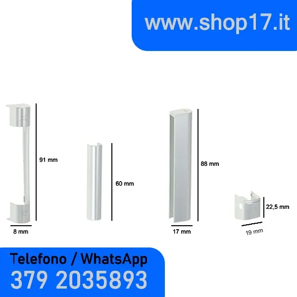 OFFERTA – Roto NX ARGENTO – 4pz Coperture per cerniere – ferramenta per finestre e porte finestre in pvc – ARGENTO r01.1 Vendita calda - immagine 2