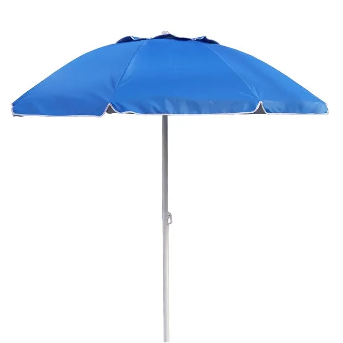 Ombrellone da spiaggia reclinabile anti-uv e anti-vento 195 cm Saldi