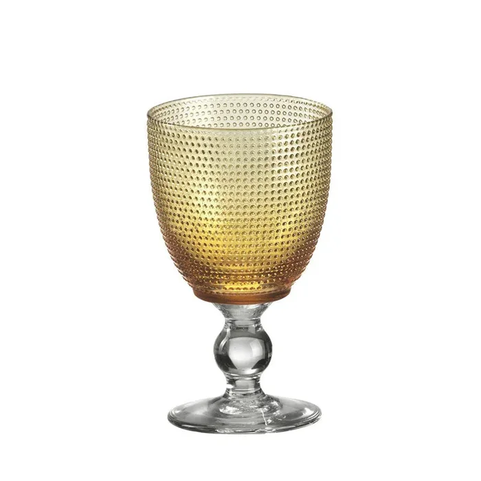 Onlylux Set 6 Calici Vino Trame Ambra H15 cm Vendita calda online - immagine 2