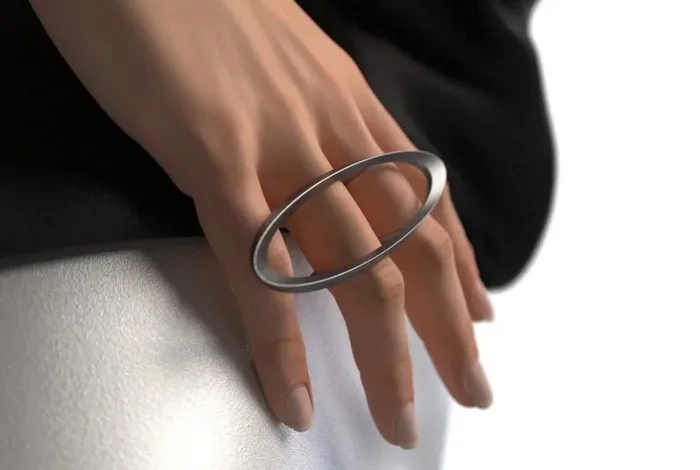 Orbita – anello in acciaio inox stampa diretta 3D