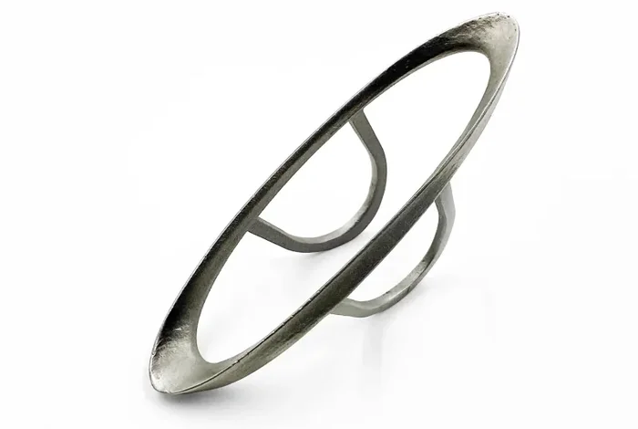 Orbita – anello in acciaio inox stampa diretta 3D - immagine 3