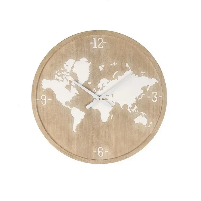 Orologio da parete tondo con planisfero 60 cm – Maxime