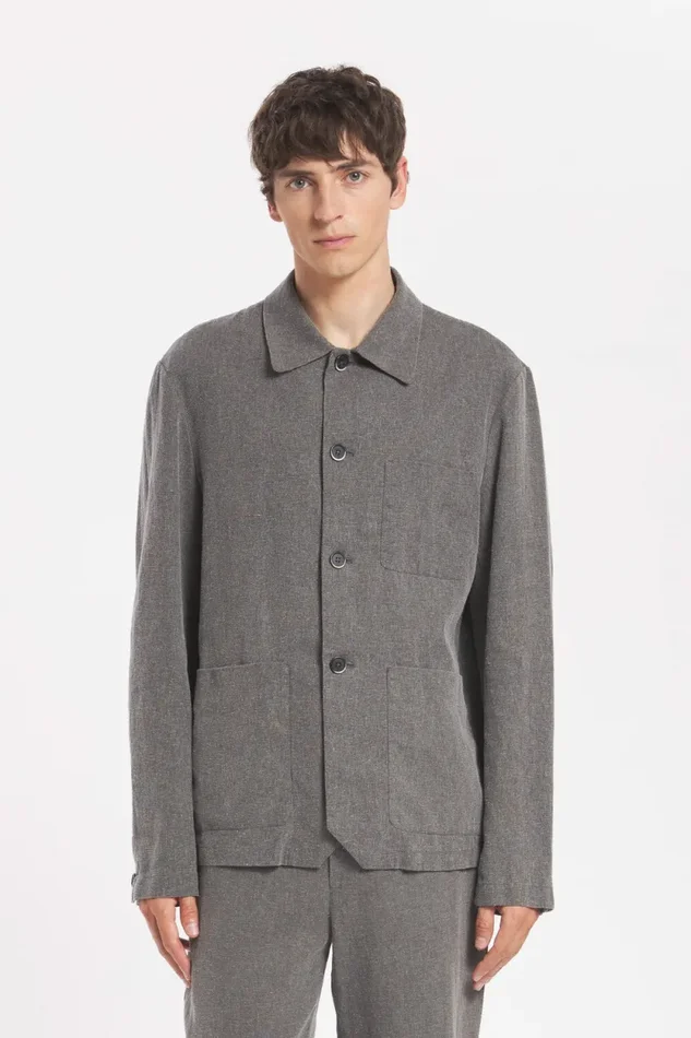 Overshirt Visal Maroco Grigio – Barena Venezia