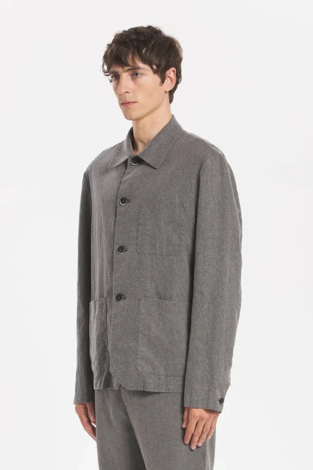 Overshirt Visal Maroco Grigio – Barena Venezia - immagine 2