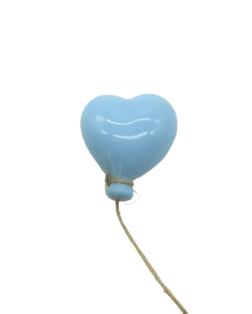 PALLONCINO CUORE CALAMITA CELESTE (4.5X5CM)
