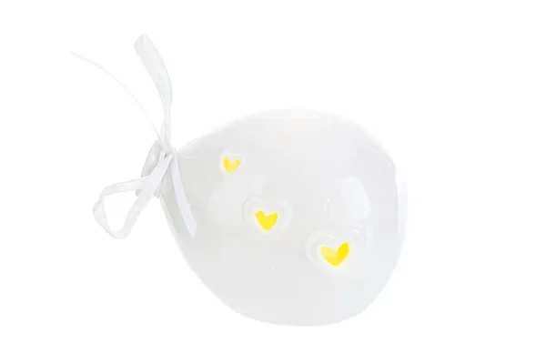 PALLONCINO LED PORCELLANA BIANCO (12X9.5CM)