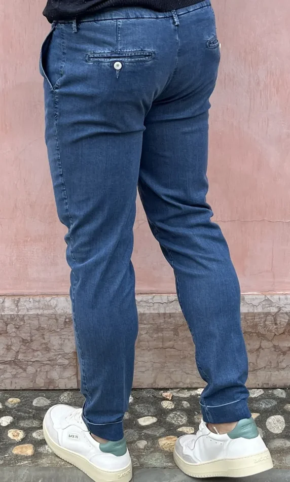 PANTA LACCIO DENIM - immagine 3
