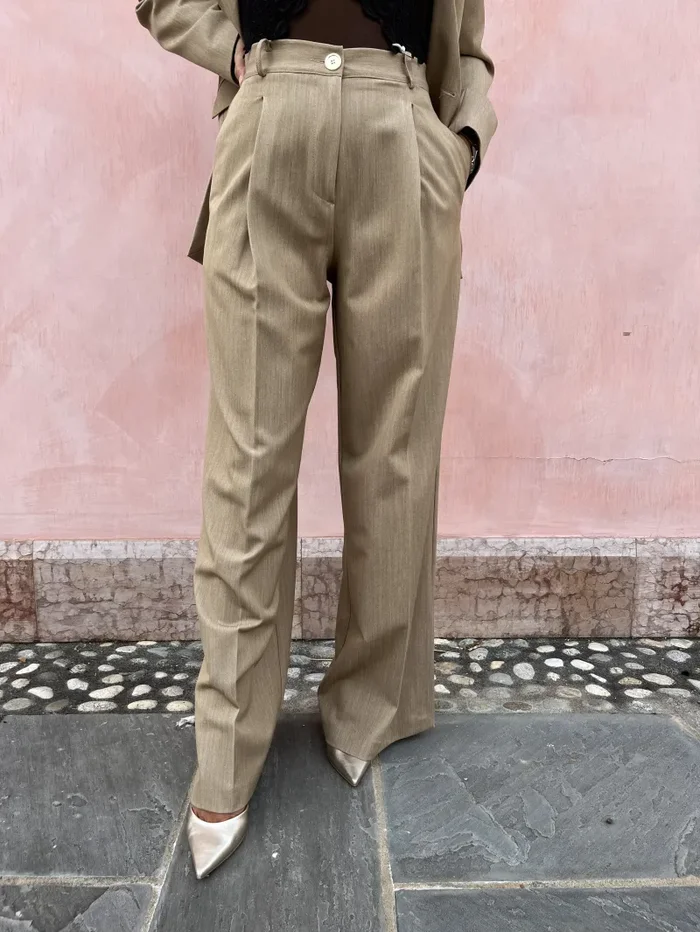 PANTALONE ABITO CON SPACCHI - immagine 2