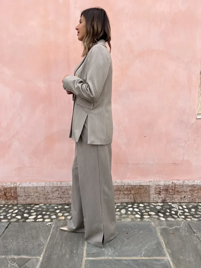 PANTALONE ABITO CON SPACCHI - immagine 3