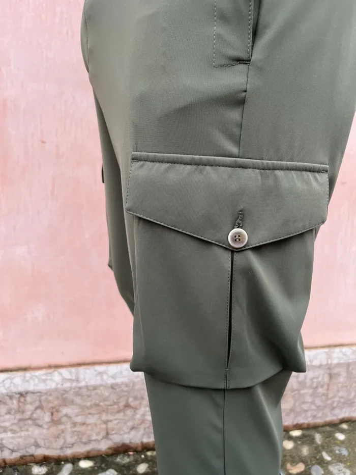 PANTALONE FLUIDO CARGO - immagine 3