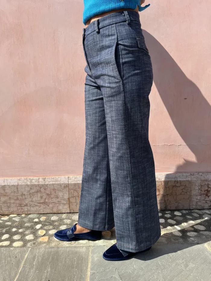 PANTALONE LARGO TELA DENIM - immagine 2