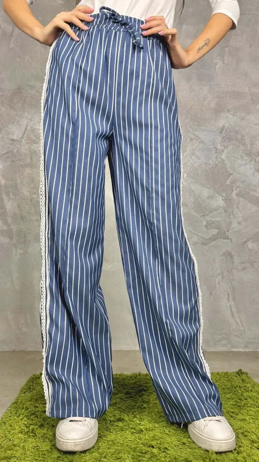 PANTALONE PALAZZO GESSATO - immagine 2