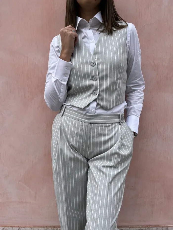 PANTALONE PALAZZO GESSATO Vendita online - immagine 3