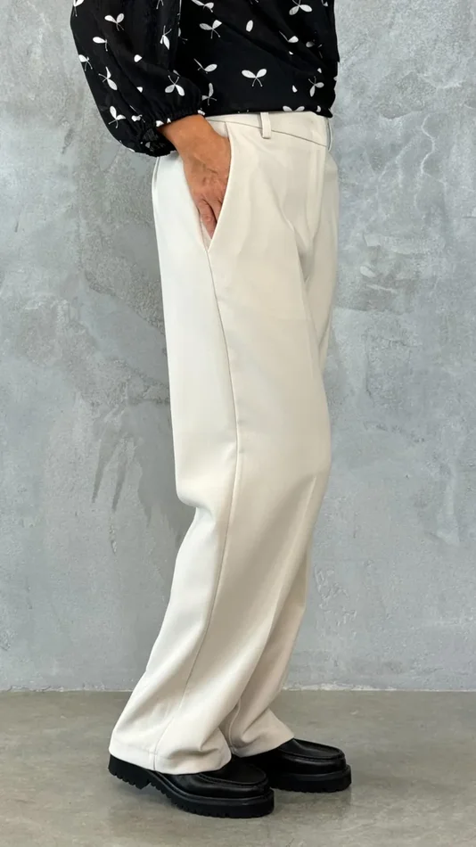 PANTALONE PALAZZO TINTA UNITA - immagine 2